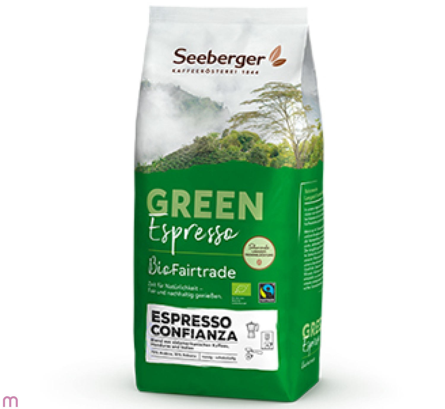 Seeberger Confianza Bio-Fairtrade Espresso 6 x 1kg ganze Bohne